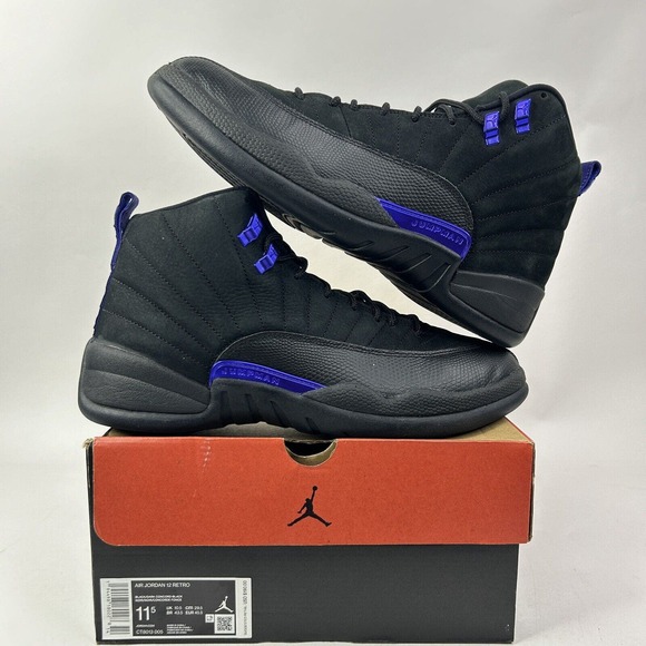 Nike Shoes Air Jordan 12 Retro “Dark Concord/Black Purple” 2024